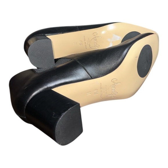 Amalfi by Rangoni Women's Black Leather Ankle Boots size 6.5 - Picture 4 of 9